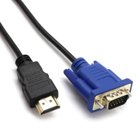 ZEPFJHE Adaptateur HDTV VGA 1080P, convertisseur de Sortie, connecteur d ' Ordinateur, Dongle pour Ordinateur Portable, Moniteur, projecteur, câble HDTV VGA