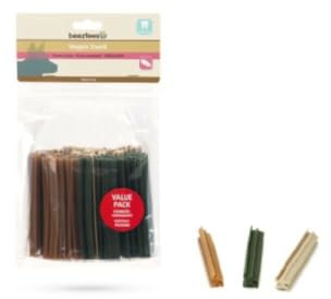 Beeztees Veggie Stange Mix, Hundesnack, 12 cm, 500 g