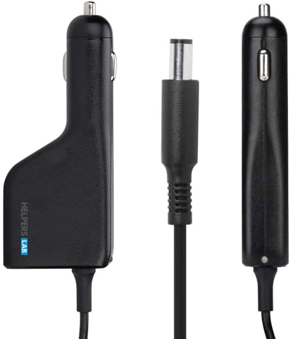 KFZ Ladekabel Netzteil Laptop Auto Ladegerät DC Adapter mit USB QC3.0 für Dell Alienware Chromebook lnspiron Latitude XPS Studio 450-ABFS Adapter Netzteil Ladekabel