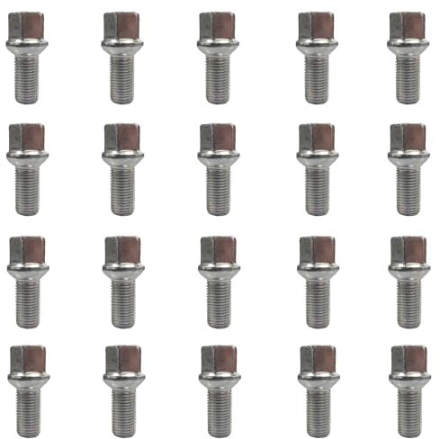 20 Radschrauben Radbolzen Kugelbund M14x1,5 27mm kompatibel mit Audi Mercedes-Benz