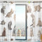 Yibaihe Fenster Vorhänge, Gardinen Katze Muster Modern Voile Platten Tüll Gardinen 198 cm Lang für Wohnzimmer Schlafzimmer Fenster Decor Set von 2