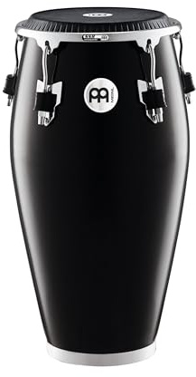 Meinl Percussion Fibercraft Series Conga, Schwarz (FCR11BK) | 11 Zoll Quinto, 10 mm Spannschrauben, 4 mm SSR-Rim, Inklusive Zubehör, mit Kalbsfell, Fiberglas