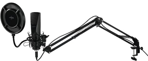 uRage Mic xStr3am Revolution² Streaming-Mikrofon (Mikrofon, -45 dB ± 3 DB, 20-16000 Hz, 2200 Ω, mit Kabel, 2,5 m) Schwarz