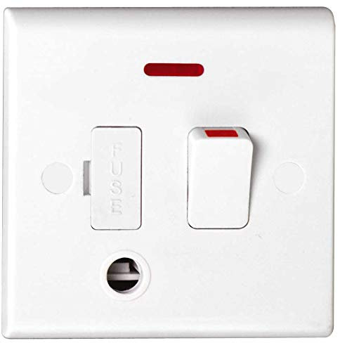 Deta S1373 Switched Spur Connection Unit with Neon & Flex Outlet - 13 Amp