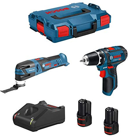 BOSCH Kit 12V B12GSRGOP2bat3a-40 (GSR 12V-15 + GOP 12V-28 + 2 x 3,0 Ah + GAL12V-40 + L-Boxx 102)
