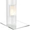 BIJON Glasplatte Rechteck für Kaminofen mit Dichtlippe, Glasbodenplatte - Funkenschutzplatte Glas mit Facettenschliff, Kaminglas Bodenplatte, Stärke 6mm 80x100 cm oder 100x80 cm