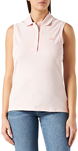 Lacoste Polo Smanicata Slim Fit Donna, Nidus, 48