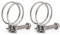 2 Pieces Double Wire Hose Clips Adjustable 304 Stainless Steel Hose Clamps Pond Hose Joint to Fit 16-19mm Pipe