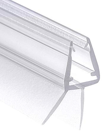Wellba Premium Duschtür Dichtung (1x 60cm) für 6mm 7mm 8mm gerade Glastür Stärken - Wasserabweisende Duschdichtung oder Duschkabinen-Dichtung mit optimal angeordneten Gummilippen