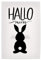 artboxONE Poster 30x20 cm Typografie Hallo Mein Hase hochwertiger Design Kunstdruck - Bild hase Frohe Ostern Hallo
