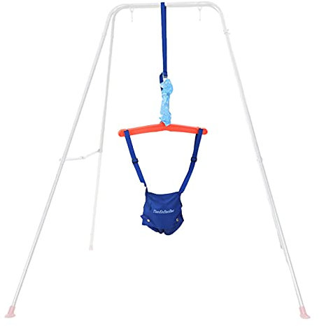 BeAteam Saltador para bebé, Saltador para bebé con Soporte, sillín y Correa Ajustable, para Que tu bebé practique Caminar adentro, Peso máximo 16 kg