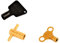 A1SONIC® 3 Radiator Key - Radiator Bleed Key - Radiator Bleed Valve Key - Triangle Meter Box Key UK - 3 Pack
