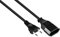 Kabelmeister Euro-Verlängerung - 50 cm kurz - Euro-Stecker Typ C (gerade) an Euro-Buchse (gerade) - KUPFERLEITER CU - 0,75 mm² - Stromkabel-Verlängerung - SCHWARZ - Qualitätware SK0300-S005 0,5 m