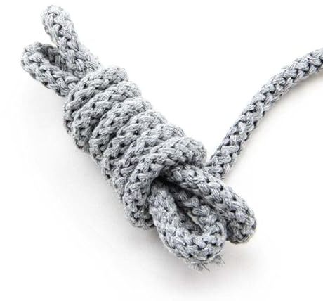 NTS-Nähtechnik 8mm | 5m Kordel | 100% Baumwolle | mit Polyester Kern (grau)