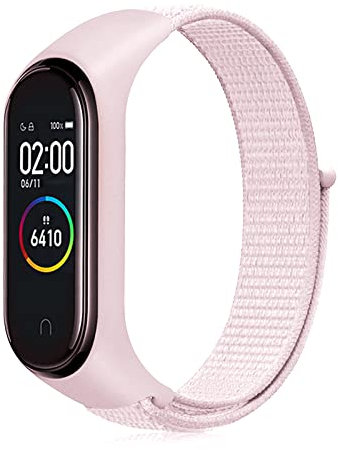 Th-some Bracelet pour Xiaomi Mi Band 7/Mi Band 6/Mi Band 5, Nylon Bracelet de Remplacement pour Xiaomi Mi Band 6, Bracelet de Sport Réglable Compatible avec Xiaomi Mi Band 7/6/5/Amazfit Band 5