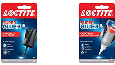 Loctite Super Glue-3 Control, Colle instantanée surpuissante avec débit contrôlé, Colle universelle pour la plupart des matériaux, colle liquide dans un flacon anti choc de 3 g