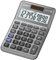 Casio Tischrechner MS-100FM, 10-stellig, Steuerberechnung, Cost/Sell/Margin, Aluminiumfront, Vorzeichenwechsel, Solar-/Batteriebetrieb