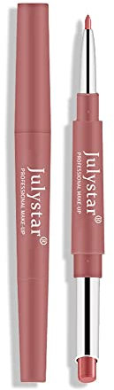 INTEROOKIE Beauty Multi Color Rotary Mouth Red Lip Pen Farbloser Doppelkopf Pink Lipliner Außenhandel Farbe Make-up (M09#)