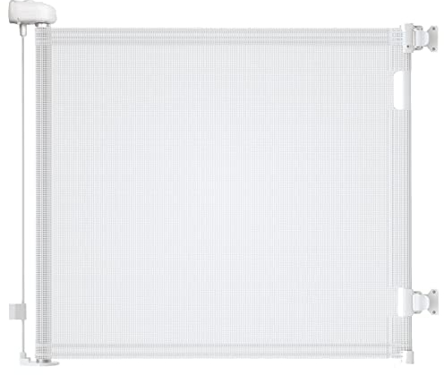 Treppenschutzgitter Ausziehbare für Babys,0-140cm,83cm Hoch Baby Absperrgitter Treppenschutzrollo,Einhändig Bedienbar treppengitter ausziehbar,Geeignet für Treppen/Türen/Innen & Außen