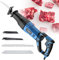 Scie à Os de Boucher Electrique, 1050W Scie à Os de Viande, Scie Sabre Boucher avec Lames de Scie Remplaçables pour le Supermarché/Restaurant (Color:blue,Size:1050W)