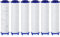 6pcs Filtro de Ducha de Mano de Algodón PP Reemplazable (Tamaño: 8 * 2,2 cm), Dokkita 6pcs Filtro de Ducha Antical, Filtro de Ducha de Ahorra Agua para la Eliminación de Cartuchos de Sedimentos