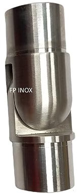 Embout Raccord Cardan Articulé inox A2 Satiné Pour Tube 42.4mm Epaisseur 2mm Garde Corps