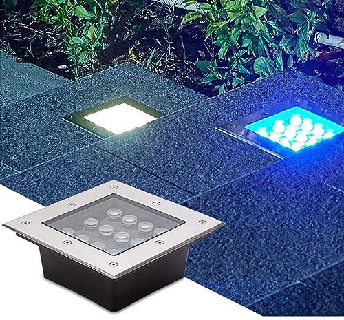 Projecteurs LED - Spot LED Carré Encastrable, 12V IP67 Étanche Basse Tension Spot LED, Lampe Jardin Enterré, LED Encastrable Lampe Exterieur, Pour Terrasse Pour Jardins, Allées De Piscines ( Color : C