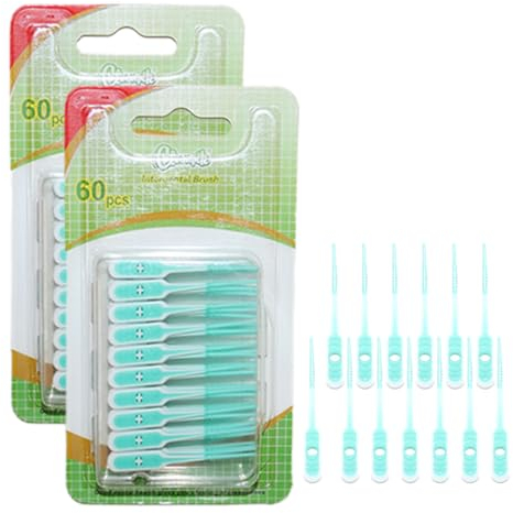 EIHI 120 pezzi archetti filo interdentale,scovolini gum,forcelle interdentali,detergente interdentale, pulizia dei denti e rimozione della placca