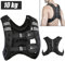 MAYMA Gewichtsweste, 10 kg, verstellbare Gewichtsmanschette, Krafttraining, Fitnessweste, Schwarz, für Damen und Herren, zum Laufen, Training, Joggen, Gehen, Fitnessstudio und Krafttraining