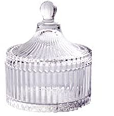 UNbit Sugar Bowl Container Crystal Glass Sugar Bowl Candy Cup Creative Living Room Candy Jar Dried Fruit Plate Sugar Bowl Fruit Cup with Lid Jewelry Box Sugar Storage Bowls Jars (Color : M13)