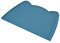 OHMO Petit Tapis Gamelle Chien et Chat(60 * 38cm, Teal), Tapis de Plateau Gamelle de Nourriture Antidérapant pour Chat et Chien