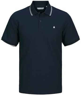 JACK & JONES Herren Male Poloshirt Plus Size Logo Poloshirt Jjeaustin Polo Ss Noos Pls (1er Pack)
