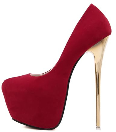 Scarpe con Tacco E Plateau Scarpe col Tacco Donna Tacco A Spillo Décolleté Donna 16cm da Matrimonio Ufficio Feste Sexy Scarpe