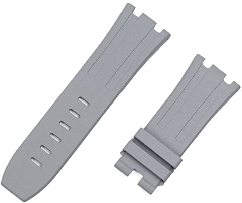 SHZZHS 28 mm Natur-Fluor-Gummi-Silikon-Uhrenarmband für AP-Armband für Audemars und Piguet-Gürtel 15703, 15710, 15706