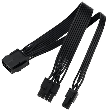 CPU-Adapter 8-polig auf 8-polige CPU (4 + 4 abnehmbar), EPS-12-V-Stecker, Netzadapter