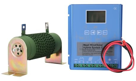 Lfhelper 2000W Solar&Wind Hybrid System MPPT Boost Laderegler 1000W Solar Controller 1000w Windkraftanlage 24V/48V Auto regler Heimgebrauch Windgenerator mit LCD Display