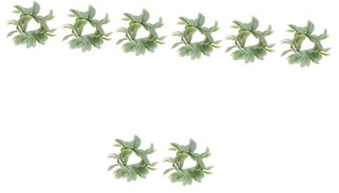 Zerodeko 8stücke Künstliche Blätterkranz Kerzenhalter Für Festliche Tischdekoration Für Hochzeiten Partys Türschmuck Und