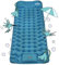 Coziya - Matelas Gonflable Matelas Gonflable Camping - Ultra Léger, Matelas Trekking avec Pompe Intégrée et Oreiller pour Tente, Plage, Randonnée (Bleu Azur)