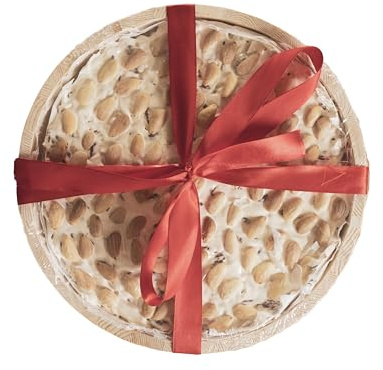 Licanias- Torrone sardo di Tonara morbido in vassoio prodotto artigianale, no glutine, no zuccheri aggiunti, solo miele e mandorle, pasqua, natale, idea regalo, 1 kg