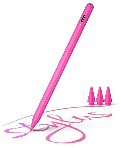 Stylus Stift für Apple iPad 2018-2025, Pencil für iPad A16/10./9/8/7/6, Pro M5/M4/13/12,9/11'', Mini 7/6/5, Air 13/11/5/4/3, Präzise Kontrolle, Magnetische