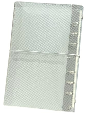 Clear Binder Ordner Elastic Band Dreifaches Design 2025 Upgrade Für Schulbürodokumente Aufbewahrung Anzeige Clear Binders Ordner Notebook Cover