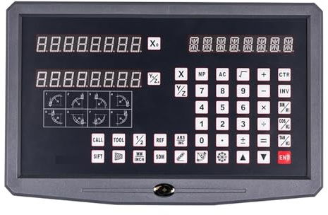 2-Achsen-Drehmaschine, Fräsmaschine, DRO, digitale Anzeige, AC-Display for lineare Skala, magnetischer Skala-Encoder für Dreh- und Bohrmaschinen