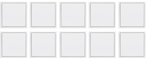 10x JUNG Serie LS Schalter Komplett-Set Schneeweiß Matt | mit 10x (506U Wippschalter Universal, LS990WWM Wippe, LS981WWM Rahmen 1-fach)