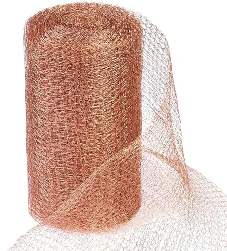 Luthando Kupferband Gegen Schnecken 12.7cm x 6m - Schneckenzaun Kupfer Kupfernetz Schneckenkragen, Kupferdraht Schneckenzaun für Garten Schneckenabwehr Hochbeet, Mäuse Abwehr