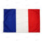 Drapeau France 225x150cm en tissu nautique coupe-vent 115g/m²,drapeau institutionnel française 225x150 lavable,drapeau de la France 225x150 avec cordon,double couture périmétrique et bande de renfort