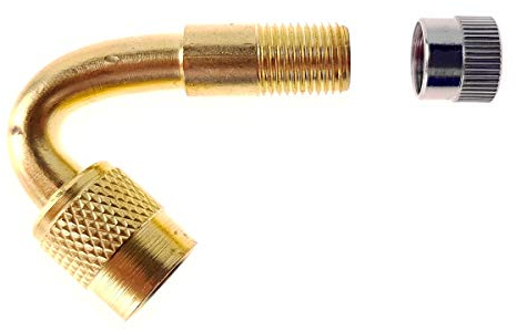 Stix Ventilverlängerung Reifenventil Winkel 45° Grad Adapter für LKW Bus Reifen Zwillingsrad Aufpumpen