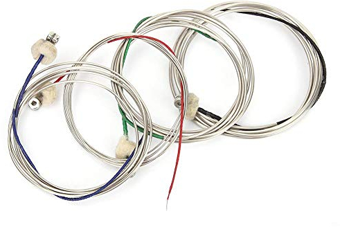 Fafeims Cuerda para Contrabajo,4 Piezas IRIN Steel Bajo para Violonchelo Cuerdas Accesorios de Instrumentos Musicales Profesiona