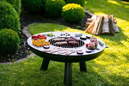 DS Grillplatte - Grillring mit Rost für Feuerschalen - Feuertonnen in den Größen: 61 cm - 71 cm - 81 cm und 102 cm (Ring 71 cm + Rost)