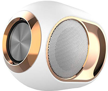 N/ A Bass Egg Wireless Bluetooth Speaker,High-End Wireless Speaker-108Db,Portable Outdoor Wireless Bluetooth Speaker Waterproof (White)