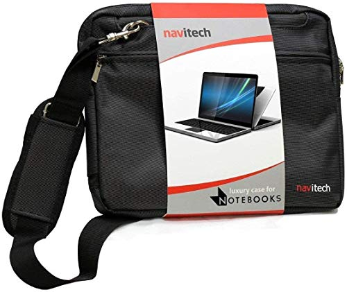 Navitech Black Sleek Premium Water Resistant Laptop Bag - Compatible with The HP Envy 15-ep0010na 15.6 Laptop